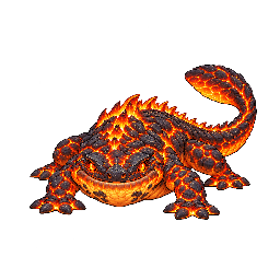 王道ファンタジーの敵キャラ「サラマンダー」の立ち絵イラスト