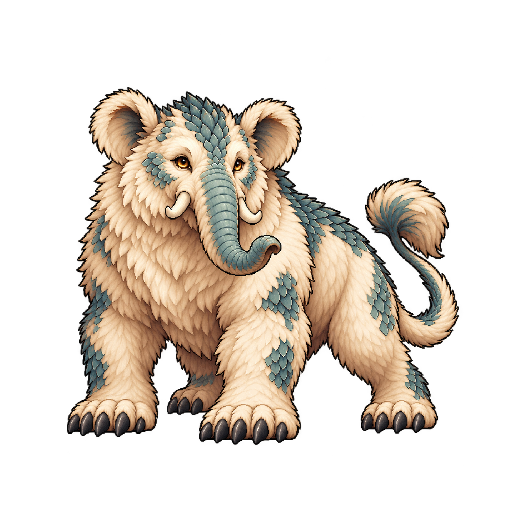 王道ファンタジーの敵キャラ「バク」の立ち絵イラスト