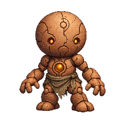 王道ファンタジーの敵キャラ「ホムンクルス」の立ち絵イラスト