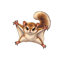 王道ファンタジーの敵キャラ「モモンガ」の立ち絵イラスト