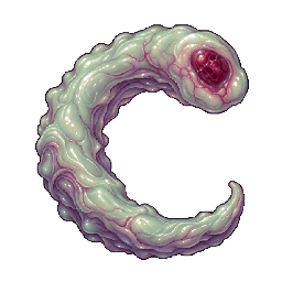 クトゥルフ神話風の敵キャラ「空欠け胞」の立ち絵イラスト