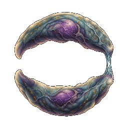 クトゥルフ神話風の敵キャラ「節間の空」の立ち絵イラスト