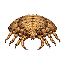 王道ファンタジーの敵キャラ「砂穴アリジゴク」の立ち絵イラスト
