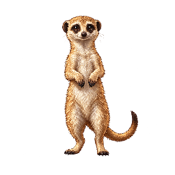 王道ファンタジーの敵キャラ「砂番ミーアキャット」の立ち絵イラスト