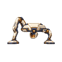 SF・機械・宇宙生物の敵キャラ「斜脚サンプラー」の立ち絵イラスト