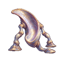 終末・バイオ変異の敵キャラ「湾胸の聴歩種」の立ち絵イラスト