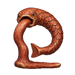 和風・妖怪の敵キャラ「舌台の木魚」の立ち絵イラスト