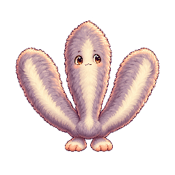 かわいい・コミカルの敵キャラ「ひだふわのよちよち」の立ち絵イラスト