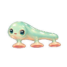 かわいい・コミカルの敵キャラ「みっつ皿のぷるぷる」の立ち絵イラスト
