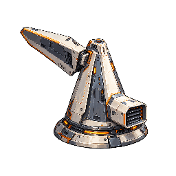 SF・機械・宇宙生物の敵キャラ「一翼の圧力調整機」の立ち絵イラスト