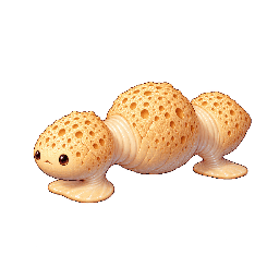 かわいい・コミカルの敵キャラ「ぽこぽこ節のよちよち」の立ち絵イラスト