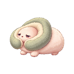 かわいい・コミカルの敵キャラ「えり巻きのうとうと」の立ち絵イラスト