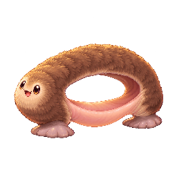 かわいい・コミカルの敵キャラ「ハンモック腹のお世話係」の立ち絵イラスト