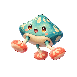 かわいい・コミカルの敵キャラ「ゆらゆらポコリン」の立ち絵イラスト
