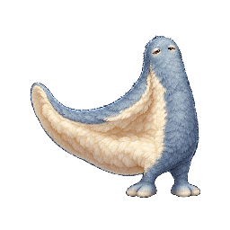 かわいい・コミカルの敵キャラ「よこまくらのうたた寝」の立ち絵イラスト