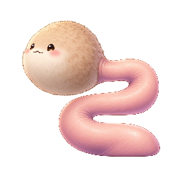 かわいい・コミカルの敵キャラ「おりしっぽのペコロン」の立ち絵イラスト