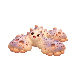 かわいい・コミカルの敵キャラ「さくさく尾根のホロピ」の立ち絵イラスト