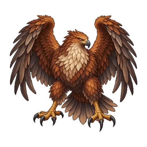 王道ファンタジーの敵キャラ「ロック鳥」の立ち絵イラスト