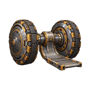 SF・機械・宇宙生物の敵キャラ「車軸揺籃の荷運び」の立ち絵イラスト