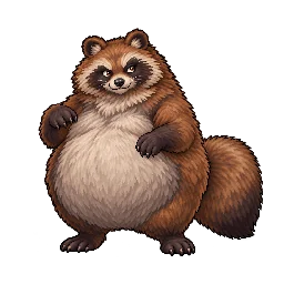 王道ファンタジーの敵キャラ「化け狸」の立ち絵イラスト