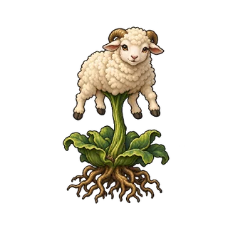 王道ファンタジーの敵キャラ「バロメッツ」の立ち絵イラスト
