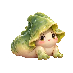 かわいい・コミカルの敵キャラ「はずかしがりのくるまり」の立ち絵イラスト