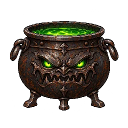 王道ファンタジーの敵キャラ「大釜の魔物」の立ち絵イラスト