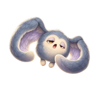 かわいい・コミカルの敵キャラ「ゆりかご羽のネムフワ」の立ち絵イラスト