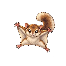 王道ファンタジーの敵キャラ「モモンガ」の立ち絵イラスト