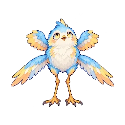 かわいい・コミカルの敵キャラ「よつばねのキョトリ」の立ち絵イラスト