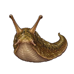 王道ファンタジーの敵キャラ「大ナメクジ」の立ち絵イラスト