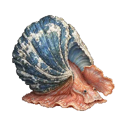 世界の神話・伝承の敵キャラ「半穹の浜渡り」の立ち絵イラスト