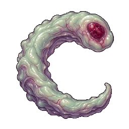 クトゥルフ神話風の敵キャラ「空欠け胞」の立ち絵イラスト