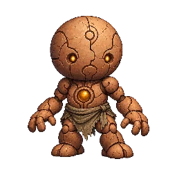 王道ファンタジーの敵キャラ「ホムンクルス」の立ち絵イラスト