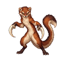 王道ファンタジーの敵キャラ「鎌鼬」の立ち絵イラスト