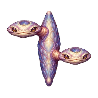 世界の神話・伝承の敵キャラ「偏背の双見張り」の立ち絵イラスト