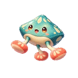 かわいい・コミカルの敵キャラ「ゆらゆらポコリン」の立ち絵イラスト