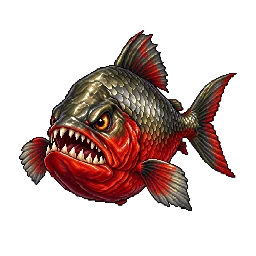 王道ファンタジーの敵キャラ「ピラニア」の立ち絵イラスト