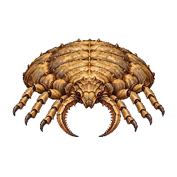 王道ファンタジーの敵キャラ「砂穴アリジゴク」の立ち絵イラスト