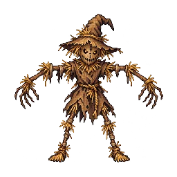 スケアクロウの敵キャラ立ち絵イラスト（王道ファンタジー）