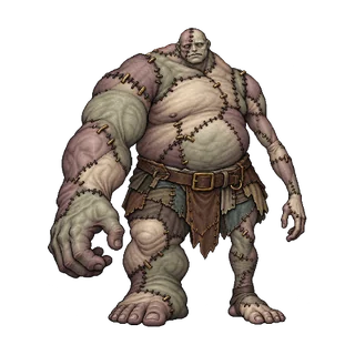 王道ファンタジーの敵キャラ「縫い合わせの巨人」の立ち絵イラスト