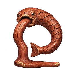 和風・妖怪の敵キャラ「舌台の木魚」の立ち絵イラスト