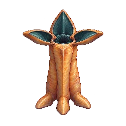 SF・機械・宇宙生物の敵キャラ「三顎プリズム虫」の立ち絵イラスト