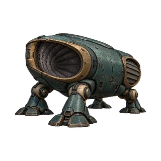 SF・機械・宇宙生物の敵キャラ「双窪の聴音主」の立ち絵イラスト