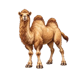 王道ファンタジーの敵キャラ「双壺コブラクダ」の立ち絵イラスト